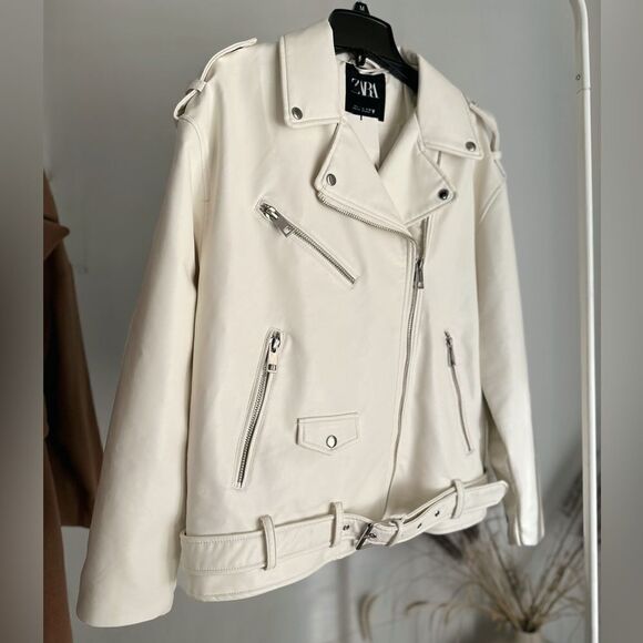 Zara Faux Leather Jacket New - Picture 1 of 7